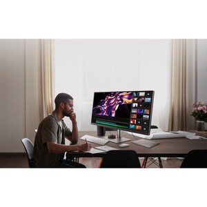 BenQ Designer PD3420Q 34 Zoll Class WQHD LCD-Monitor - 21:9 Format - Dunkelgrau, Schwarz - 86,4 cm (34 Zoll) Viewable - IP
