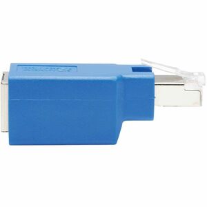 Eaton Tripp Lite Series Cisco Serial Console Rollover Adapter (M/F) - RJ45 to RJ45, Shielded, Blue - 1 x RJ-45 Network Mal