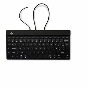 R-Go Split Break Keyboard - Cable Connectivity - USB Type C Interface - Belgian - AZERTY Layout - Black - Scissors Keyswit