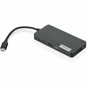 Lenovo USB Type C Docking Station for Notebook - Charging Capability - Memory Card Reader - microSD (TransFlash), SD - 15 