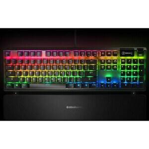 SteelSeries Apex 5 Gaming Keyboard - Cable Connectivity - USB Interface - English (US) - Black - Mechanical Keyswitch - Br