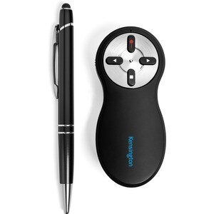Kensington Wireless Presenter with Red Laser - Nano Receiver - Wireless - Radio Frequency - 2.40 GHz - Black - USB Type A 