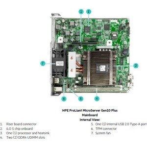 HPE ProLiant MicroServer Gen10 Plus Ultra Micro Tower Server - 1 x Intel Pentium Gold G5420 3,80 GHz - 8 GB RAM - Serial A