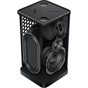 Ultimate Ears HYPERBOOM Portable Bluetooth Speaker System - Black - 45 Hz to 20 kHz - Battery Rechargeable