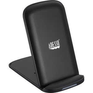 Adesso 10W Max Qi-Certified 2-Coil Foldable Wireless Charging Stand - 5 V DC Input - Input connectors: USB - Overcharge Pr