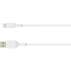 Belkin BoostCharge 2.99 m Lightning/USB Data Transfer Cable - 1 - Cable for iPad, iPad Pro, iPhone - First End: 1 x USB Ty