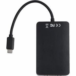 V7 V7UC-U3CRJ45HDVG-BLK USB Type C Docking Station for Desktop PC - 100 W - Black - 4 x USB Ports - 2 x USB 3.0 - USB Type