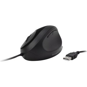 Kensington Pro Fit Mouse - USB - Optical - 5 Button(s) - Black - Cable - 3200 dpi - Right-handed