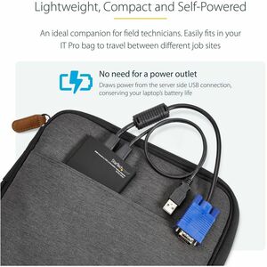 StarTech.com KVM Console to USB 2.0 Portable Laptop Crash Cart Adapter - Notebook Netbook Crash cart adapter - Compact - K