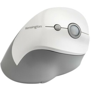Kensington Pro Fit Ergo Vertical Wireless Mouse - Wireless - Radio Frequency - 2.40 GHz - Grey - USB - 1600 dpi - Scroll W