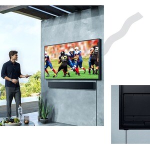 Samsung The Terrace LST7T QN65LST7TAF 64.5" Smart LED-LCD TV - 4K UHDTV - Titan Black - Quantum Dot LED Backlight - Bixby,