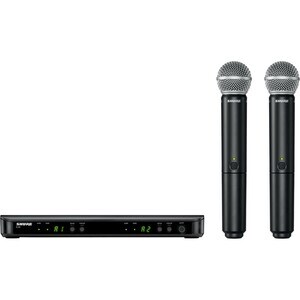 Shure Wireless Dual Vocal System with two SM58 - 572 MHz to 596 MHz Operating Frequency - 50 Hz to 15 kHz Frequency Respon