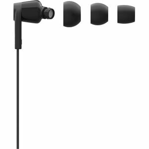 Belkin SOUNDFORM Wired Earbud Stereo Earset - Black - Binaural - In-ear - 121.9 cm Cable - USB Type C