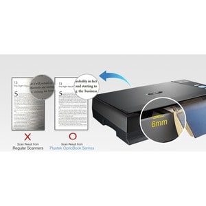 Plustek OpticBook 3800L Flatbed Scanner - 1200 dpi Optical - 48-bit Color - 16-bit Grayscale - USB