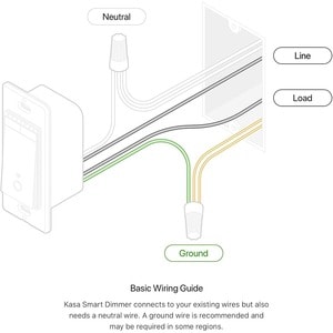 Kasa Smart Wi-Fi Light Switch, Dimmer - Light Control - Alexa, Google Assistant Supported - 120 V AC, 230 V AC - 150 W, 30