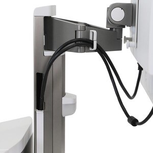 Chariot Informatique Médical Ergotron CareFit - Conforme aux normes TAA - Blanc, Gris vif