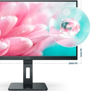 Monitor LCD AOC Q27P2Q 685,8 mm (27") Class WQHD - 16:9 - Nero - 68,6 cm (27") Viewable - Tecnologia In-plane Switching (I