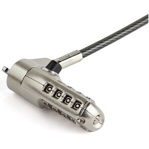 StarTech.com 6.5ft Laptop Cable Lock for Nano Slot Computer/Tablet/Device - Anti-Theft 4 Digit Combination Security Cable 