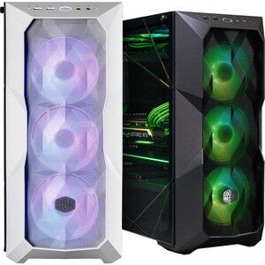 Cooler Master MasterBox MCB-D500D-WGNN-S01 Computer Case - Mid-tower - White - Mesh, Steel, Plastic, Tempered Glass - 4 x 