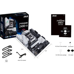 Asus Prime Z490-A Desktop Motherboard - Intel Z490 Chipset - Socket LGA-1200 - Intel Optane Memory Ready - ATX - 128 GB DD