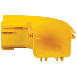 Tripp Lite series Toolless Horizontal 90-Degree Elbow for Fiber Routing System, 120 mm (5 in) - Elbow - Yellow - Polyvinyl