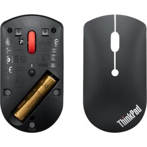 Lenovo Maus - Bluetooth - Optisch - 3 Taste(n) - Schwarz - Kabellos - 2400 dpi Auflösung - Scroll-Rad