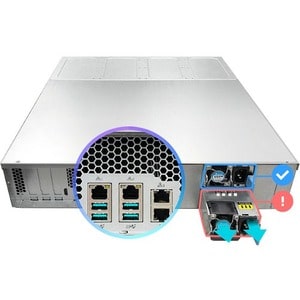 ASUSTOR Lockerstor 12R Pro AS7112RDX SAN/NAS Storage System - Intel Xeon E-2224 Quad-core (4 Core) 3.40 GHz - 12 x HDD Sup