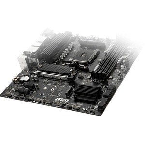 MSI B550M PRO-VDH WIFI Desktop Motherboard - AMD B550 Chipset - Socket AM4 - Micro ATX - 128 GB DDR4 SDRAM Maximum RAM - D