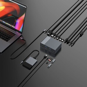 HyperDrive Gen2 18-in-1 USB-C Hub - for Notebook/Tablet PC - 100 W - USB Type C - 2 x USB 2.0 - 3 x USB 3.0 - USB Type-C -