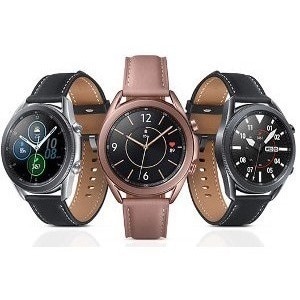 Samsung Galaxy Watch3 (45MM), Mystic Silver (Bluetooth) - Round - 1.82" (46.20 mm) - 0.44" (11.10 mm) - 1.77" (45 mm) - EC