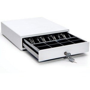 Star Micronics CD4-1616 Choice Cash Drawer, White, 16Wx16D, 5Bill-5Coin - Printer-Driven, Cable Included, 2 Media Slots - 