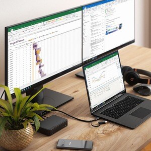 Universal Dock dual Display docking station HD monitors USB-C and USB-A devices