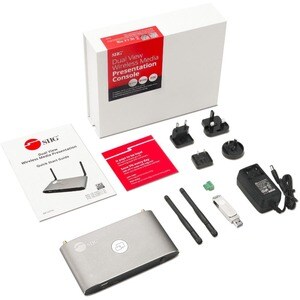 4K Dual View Wireless Media Presentation Switch Gateway - For Meetings & Boardroom Presentation - Supports Whiteboard & An