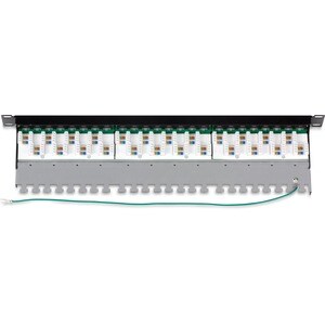 24-Port Cat6a Shielded Patch Panel