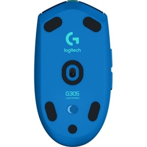 Logitech LIGHTSPEED G305 Gaming Mouse - Wi-Fi - USB - Optical - 6 Button(s) - Blue - Wireless - 12000 dpi