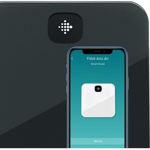 Fitbit Aria Digital Floor Scale - 180 kg Maximum Weight Capacity - Black