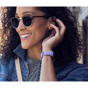 Fitbit Adjustable Smartwatch Band - Large (L) - Periwinkle - Woven, Polyester, Aluminium