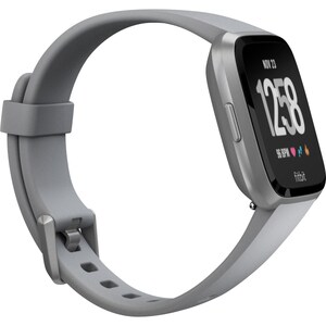 Fitbit Versa Smart Watch - Rectangular Case Shape - 24.08 mm Case Height - 24.08 mm Case Width - Grey Body Color - Alumini