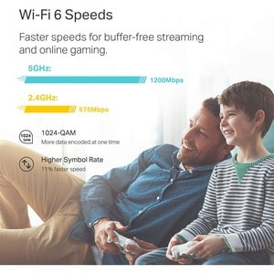 TP-Link Deco X20(1-pack) - Wi-Fi 6 IEEE 802.11ax Ethernet Wireless Router - Deco WiFi 6 Mesh WiFi System - Covers up to 22