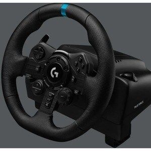 Logitech G G923 Gaming Steering Wheel - Cable - USB - PlayStation, PC, PlayStation 5 - Black