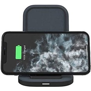 mophie 15W wireless charging stand - Universal for Qi-enabled devices. - 15 Watt Fast Charging for Qi-Cerified Phones Like