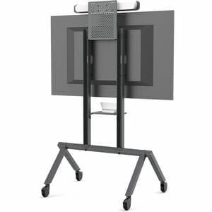 Heckler Design AV Cart Prime - 300 lb Capacity - 4 Casters - Powder Coated Steel, Steel - 44" Width x 30" Depth x 68.3" He