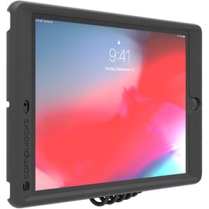 Compulocks Universal Tablet Magnetic Wall Mount with Cable Lock Black - Universal Mounting Options, Snap on\off for Full M