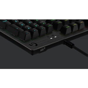 Logitech G512 Lightsync RGB Mechanical Gaming Keyboard - Cable Connectivity - USB 2.0 Interface - English - Windows, PC - 