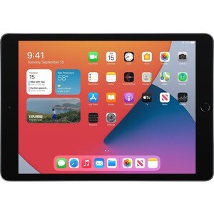 Apple iPad (8th Generation) Tablet - 25,9 cm (10,2 Zoll) - 3 GB RAM - 128 GB - iPadOS 14 - 4G - Grau - Apple A12 Bionic So