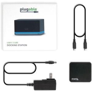 Plugable USB C Cube - Mini Docking Station, Compatible with Thunderbolt 3 Ports and Specific USB-C Systems - (No Host Char