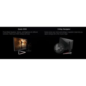 BenQ MOBIUZ EX2710 68,6 cm (27 Zoll) Full HD LED Gaming-LCD-Monitor - 16:9 Format - Dunkelgrau, Schwarz - 685,80 mm Class 