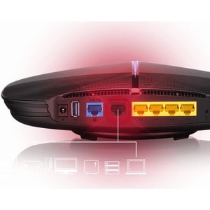 ZYXEL ARMOR G5 Wi-Fi 6 IEEE 802.11ax Ethernet Wireless Router - 2.40 GHz ISM Band - 5 GHz UNII Band - 13 x Antenna(13 x In