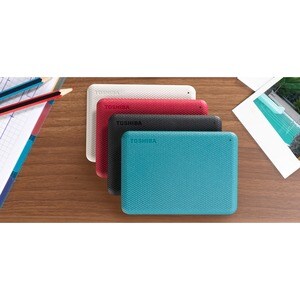 Toshiba Canvio Advance Tragbar Festplatte - 2,5" Extern - 2 TB - Rot - USB 3.2 (Gen 1)