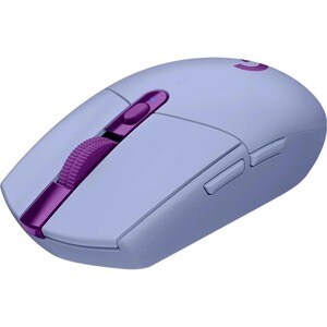 Ratón de juego Logitech LIGHTSPEED - Radiofrecuencia - Óptico - 6 Botón(es) - Violeta - Inalámbrico - 2.40GHz - 12000 dpi